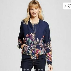 Floral Bomber Jacket
